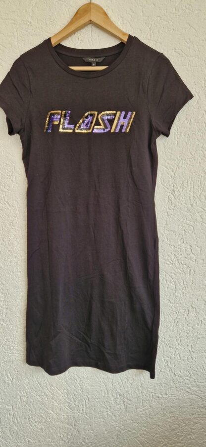 32 - Nikkie jurk zwart flash (0324ang6)