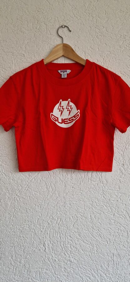 XS - Guess shirt rood crop (0324ang6)