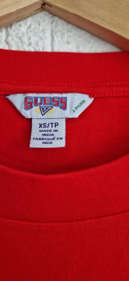 XS - Guess shirt rood crop (0324ang6) - Afbeelding 4