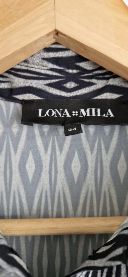 34 - Lona & Mila jurk print tunnelkoord (0324ang2) - Afbeelding 4