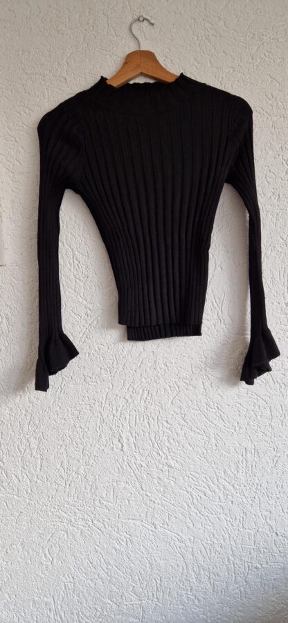 XS/S - Vintage dressing zwart truitje (0324ang3)