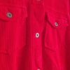 XS - Zara shacket rib rood (0324ang5) - Afbeelding 5