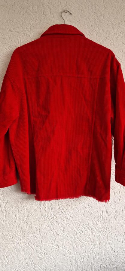 XS - Zara shacket rib rood (0324ang5) - Afbeelding 6