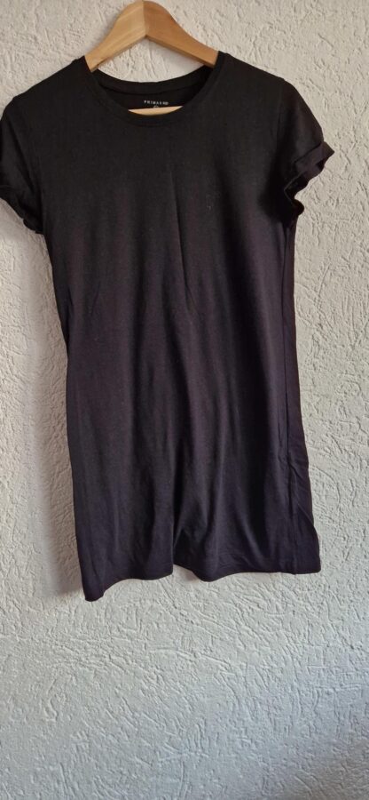 XS - Primark long line tee zwart (0324ang5)