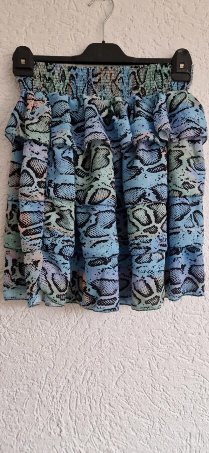 L - Rok blauw lila pastels (0424kel1)