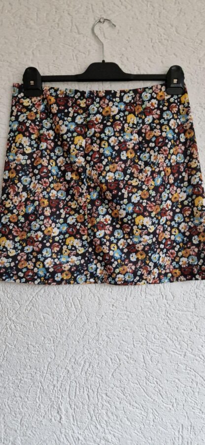 L - Shein rok zwart gebloemd (0424kel1) - Afbeelding 2