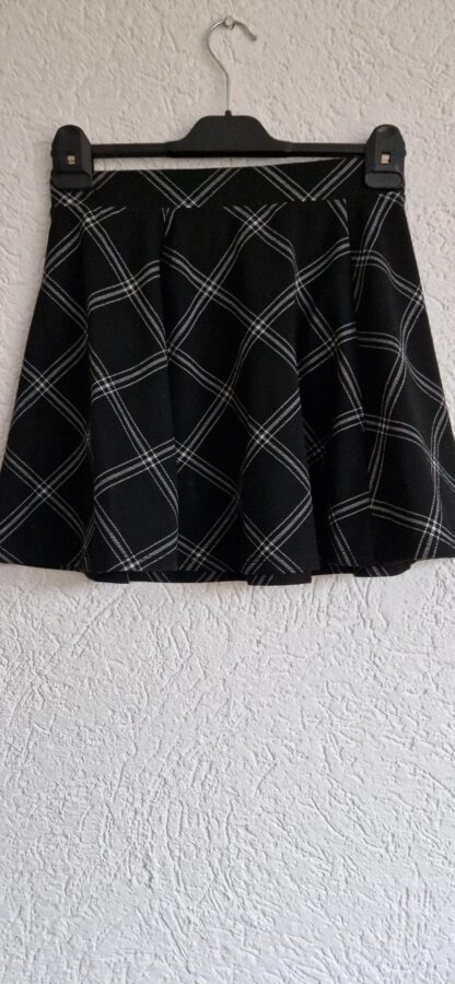 M - FB Sister rok zwart wit ruit (0424kel1)