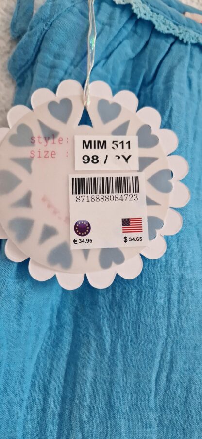 092+98+104 - Mim-Pi top aqua nieuw - Afbeelding 4
