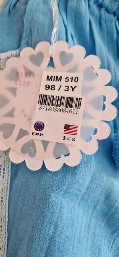 092+98 - Mim-Pi broek aqua nieuw - Afbeelding 4