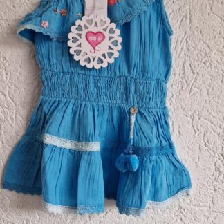 092+98 - Mim-Pi tuniek jurkje aqua nieuw