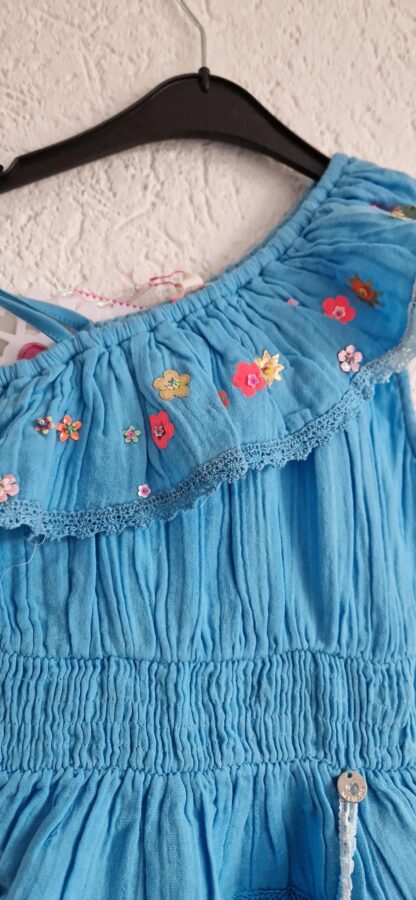 092+98 - Mim-Pi tuniek jurkje aqua nieuw - Afbeelding 6