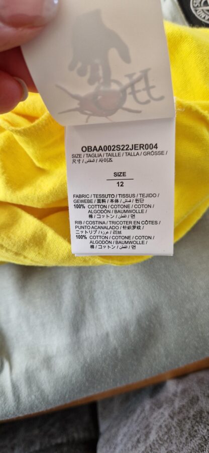 152 - Off White kids shirt geel (0424ang10) - Afbeelding 6