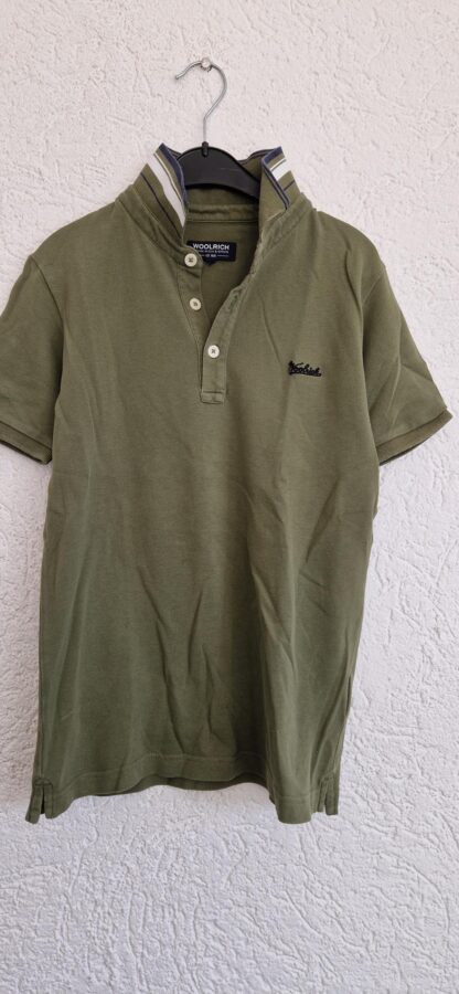 140 - Woolrich polo groen (0424ang10)