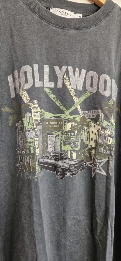 XS - Costes shirt antraciet Hollywood (0424ang7) - Afbeelding 3