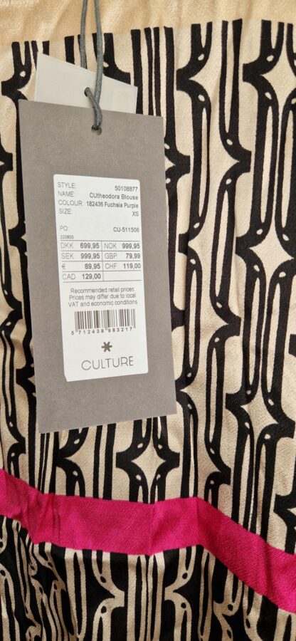 XS - Culture blouse fuchsia purple nieuw (0424ang7) - Afbeelding 5