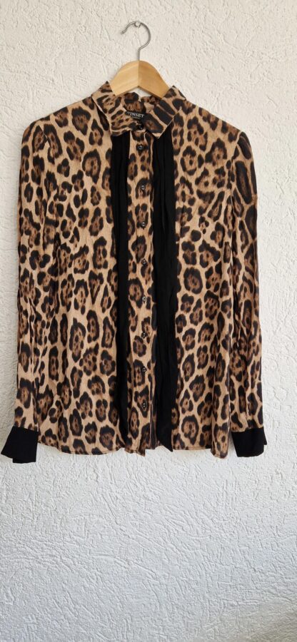 38/40 - Twinset Simona Barbieri blouse dierenprint (0424ang7)