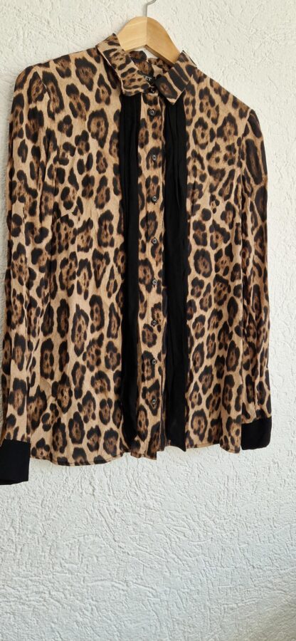 38/40 - Twinset Simona Barbieri blouse dierenprint (0424ang7) - Afbeelding 3