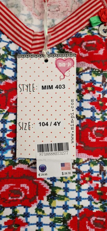 092+98+104+110-Mim-Pi topje bloemen nieuw - Afbeelding 5