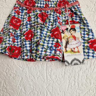 092+98+104 - Mim-Pi rokje bloemen nieuw