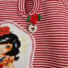 092+98+104 - Mim-Pi shirt streepjes rood wit nieuw - Afbeelding 3