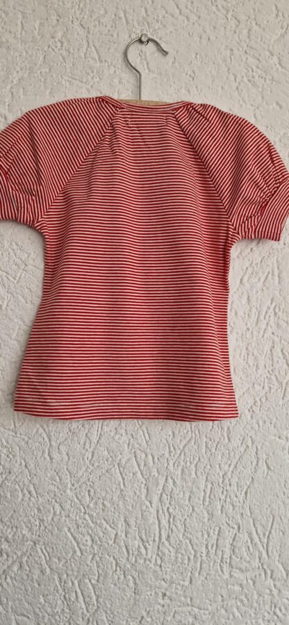 092+98+104 - Mim-Pi shirt streepjes rood wit nieuw - Afbeelding 6