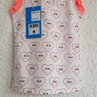 092 - Mim-Pi top wit hartjes nieuw