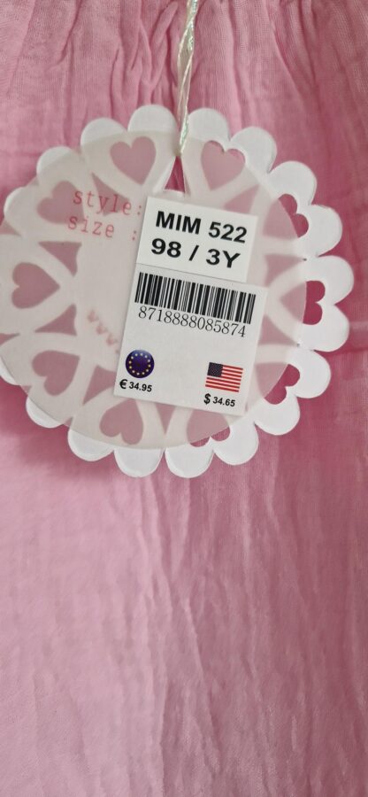 092+98+104+110+122 - Mim-Pi tuniek top roze nieuw - Afbeelding 6