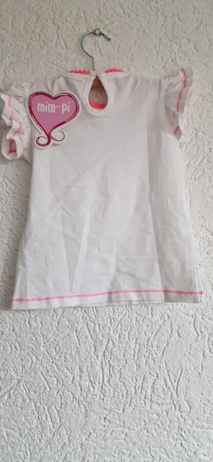 104 - Mim-Pi shirt wit roezelmouw nieuw - Afbeelding 4