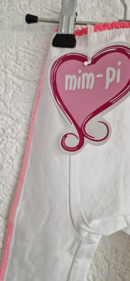 074 - Mim-Pi wit broekje roze randje nieuw - Afbeelding 6