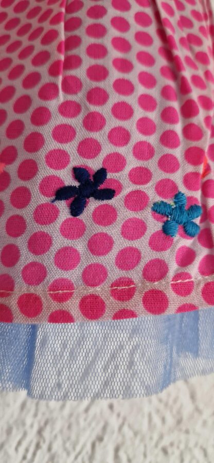 086 - Mim-Pi rok roze dots nieuw - Afbeelding 3