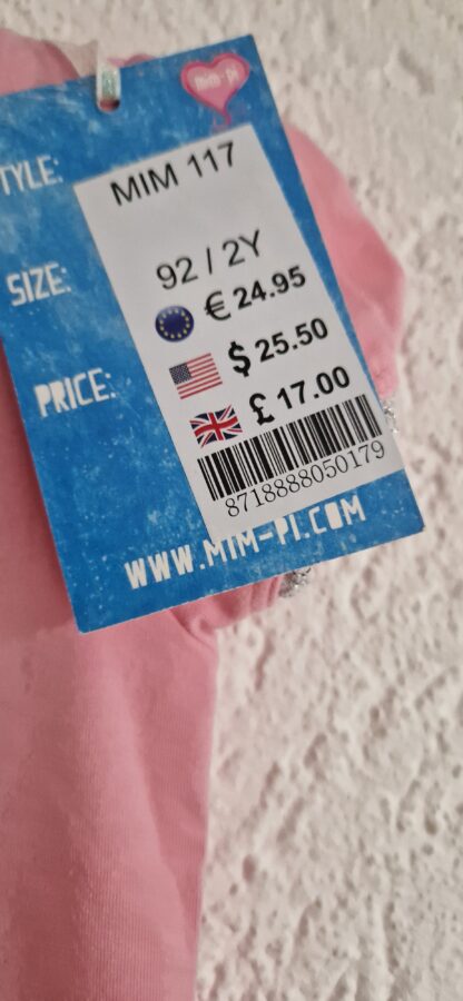 092+98 - Mim-Pi shirt roze zakje nieuw - Afbeelding 6