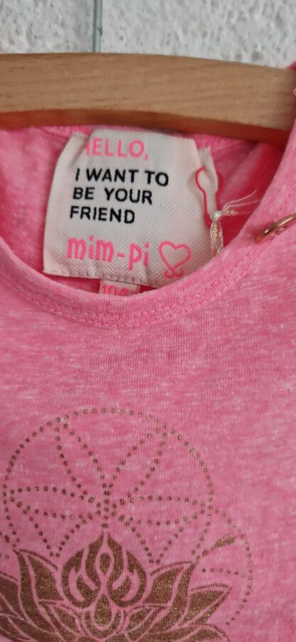 104 - Mim-Pi shirt roze goud nieuw - Afbeelding 4