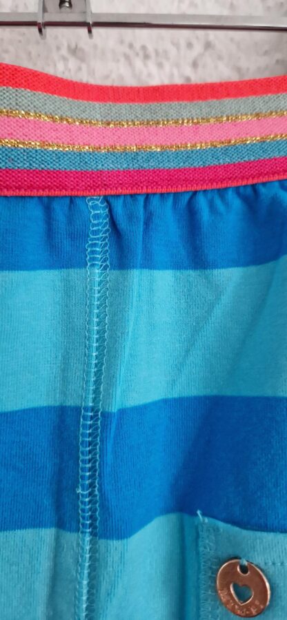 098 - Mim-Pi rokje blauw strepen nieuw - Afbeelding 3