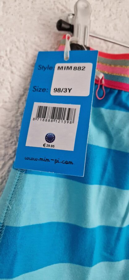 098 - Mim-Pi rokje blauw strepen nieuw - Afbeelding 4