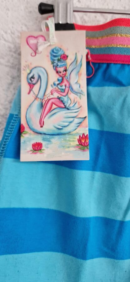 098 - Mim-Pi rokje blauw strepen nieuw - Afbeelding 5