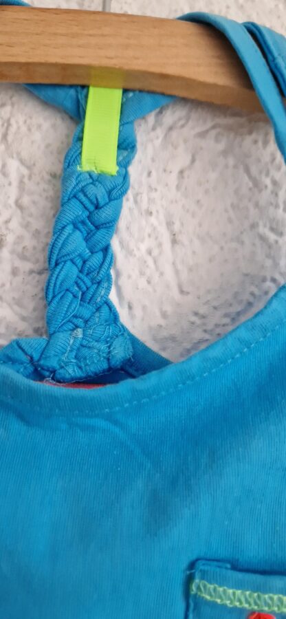 122+128+134 - Mim-Pi topje aqua zakje nieuw - Afbeelding 4