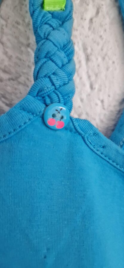 122+128+134 - Mim-Pi topje aqua zakje nieuw - Afbeelding 6