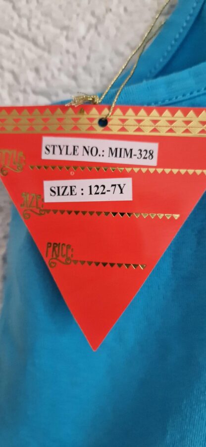 122+128+134 - Mim-Pi topje aqua zakje nieuw - Afbeelding 7