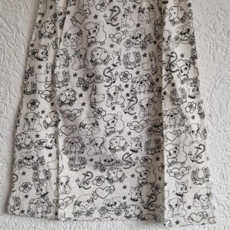 104 - Mim-Pi rok maxi zwart wit printjes nieuw