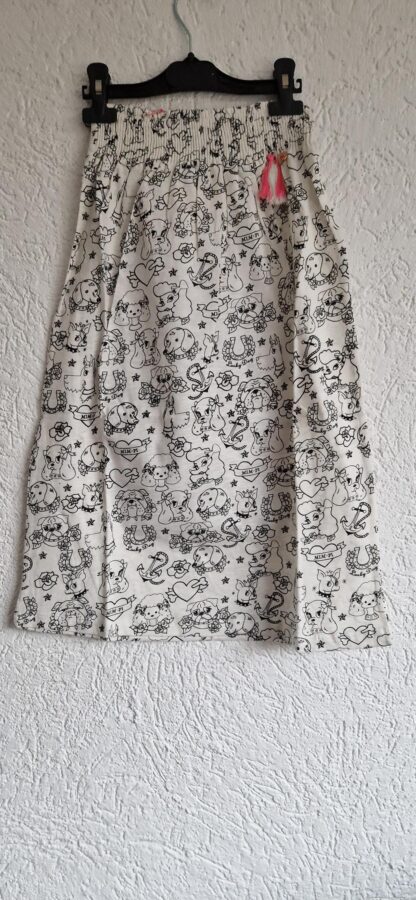 104 - Mim-Pi rok maxi zwart wit printjes nieuw