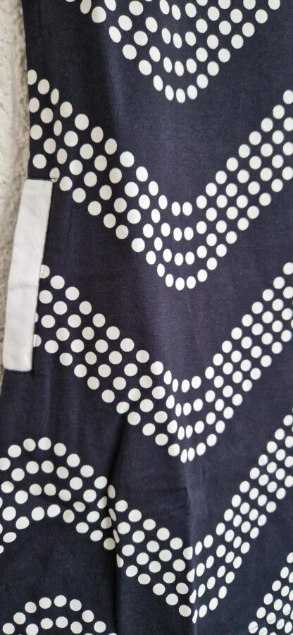 092+98+110/116 - LoFff jurk blauw wit waves nieuw - Afbeelding 4