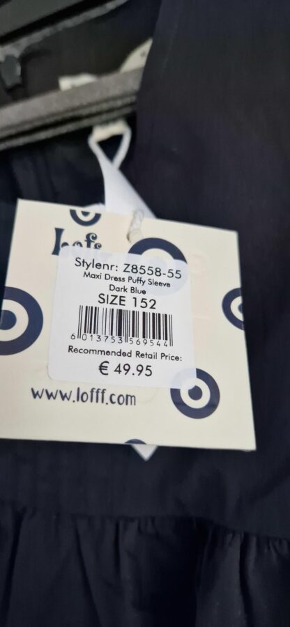 110/116 - LoFff jurk blauw maxi nieuw - Afbeelding 8
