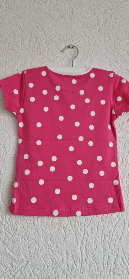 104 - LoFff shirt pink white zilveren hart nieuw - Afbeelding 6
