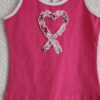 104 - LoFff top pink white pink hart nieuw
