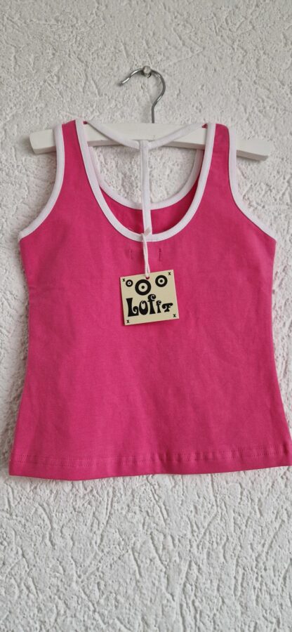 104 - LoFff top pink white pink hart nieuw - Afbeelding 4