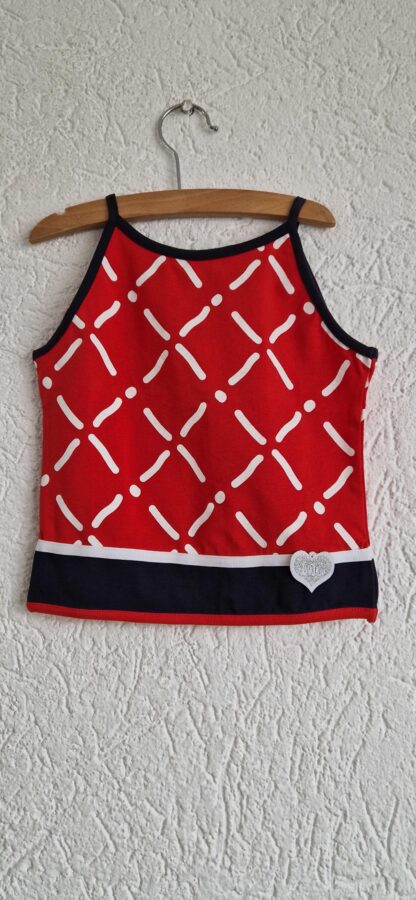 104 - LoFff top granada red white nieuw - Afbeelding 3