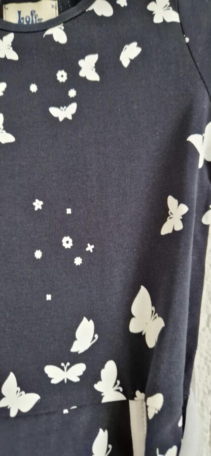 092 - LoFff jurk blauw wit vlinders nieuw - Afbeelding 5