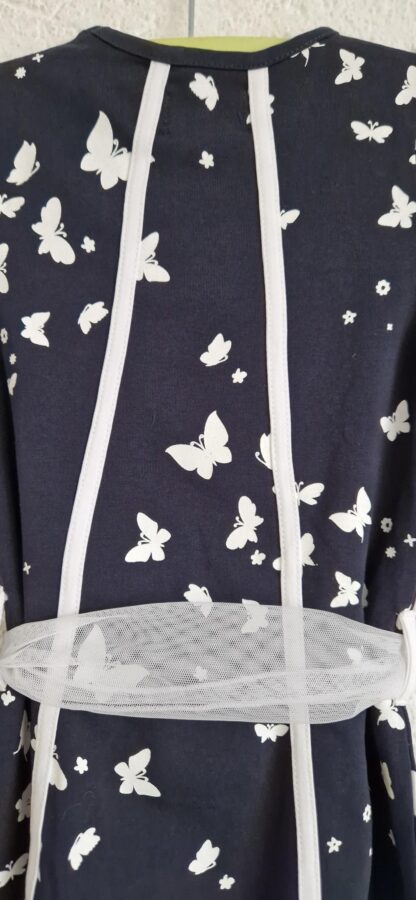 092 - LoFff jurk blauw wit vlinders nieuw - Afbeelding 7