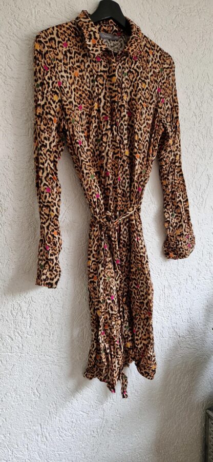 S - Geisha jurk dierenprint (0524meg1)