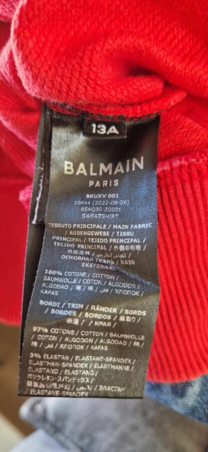 158 - Balmain sweater rood (0524meg2) - Afbeelding 7